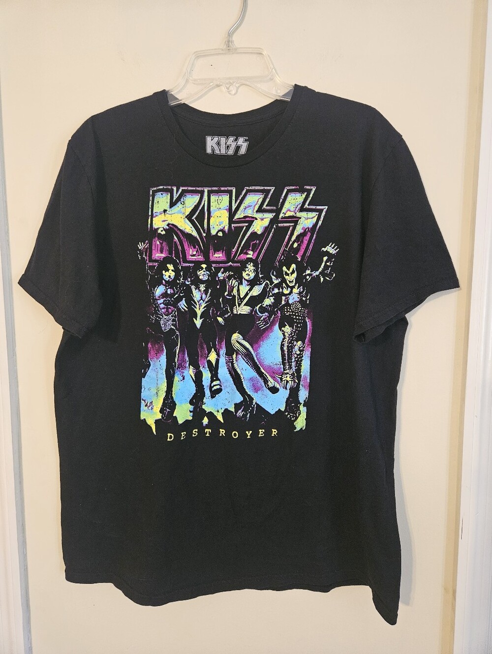 KISS Destroyer black t-shirt. XL